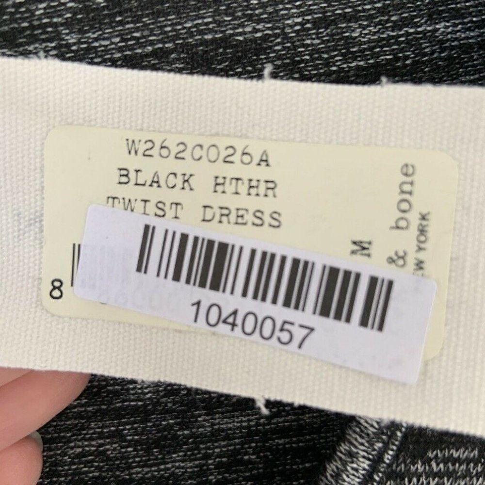 NEW! Rag & Bone Gray Twist Dress Long Sleeve M - Picture 4 of 6